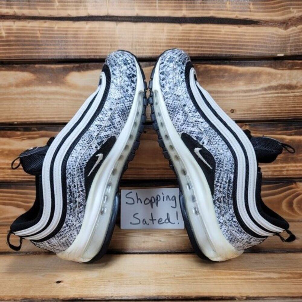 Nike Air Max 97 Women’s Size 8.5 Snake Print Black White Cocoa Casual Sneakers - Picture 7 of 11